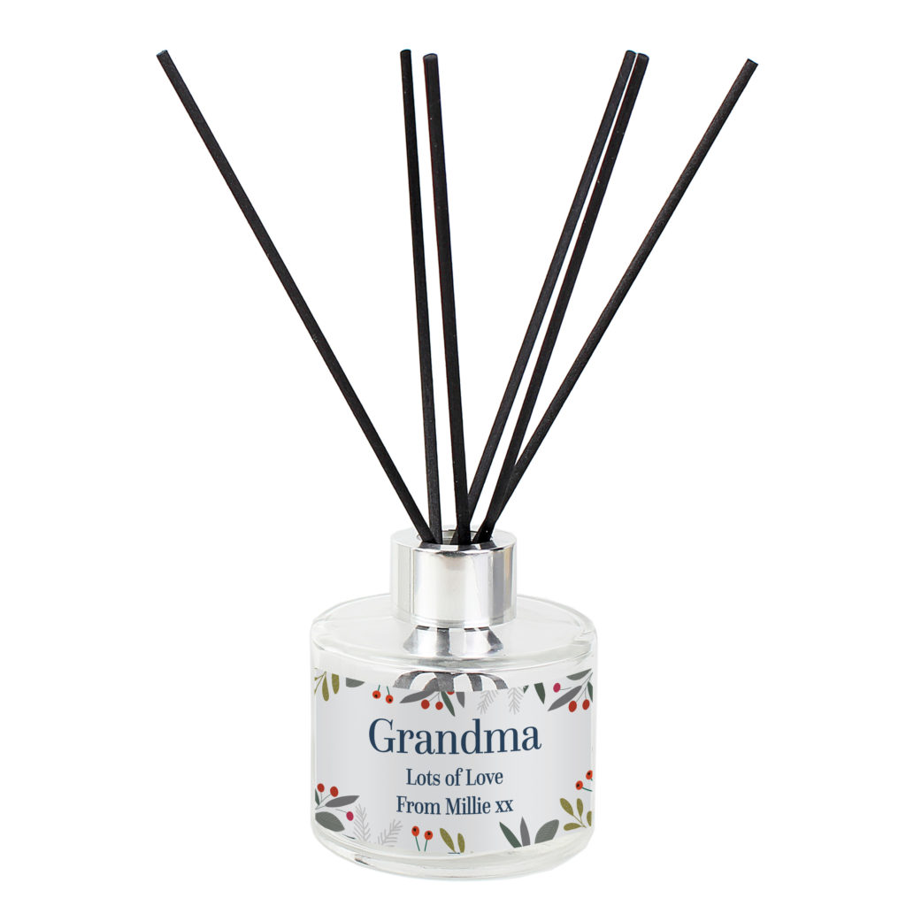 Personalised Festive Christmas Reed Diffuser