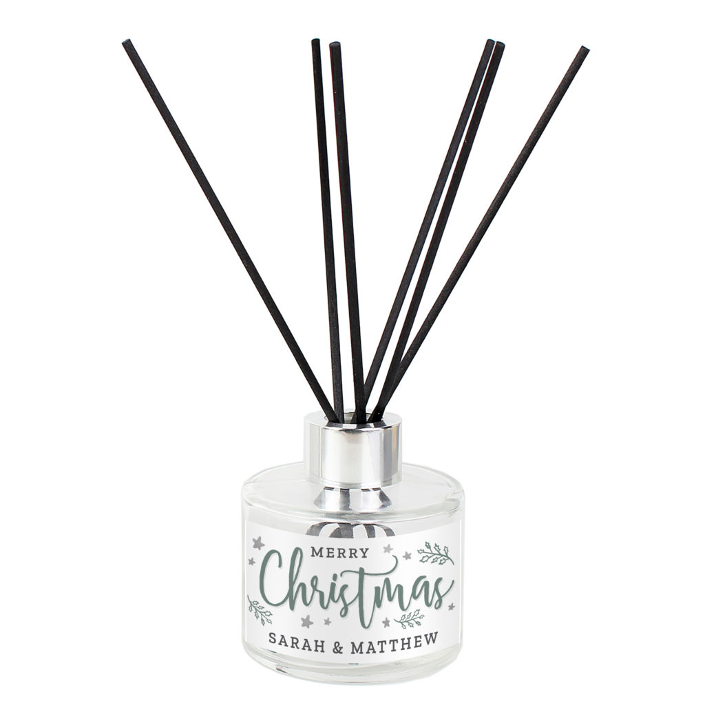 Personalised Merry Christmas Reed Diffuser