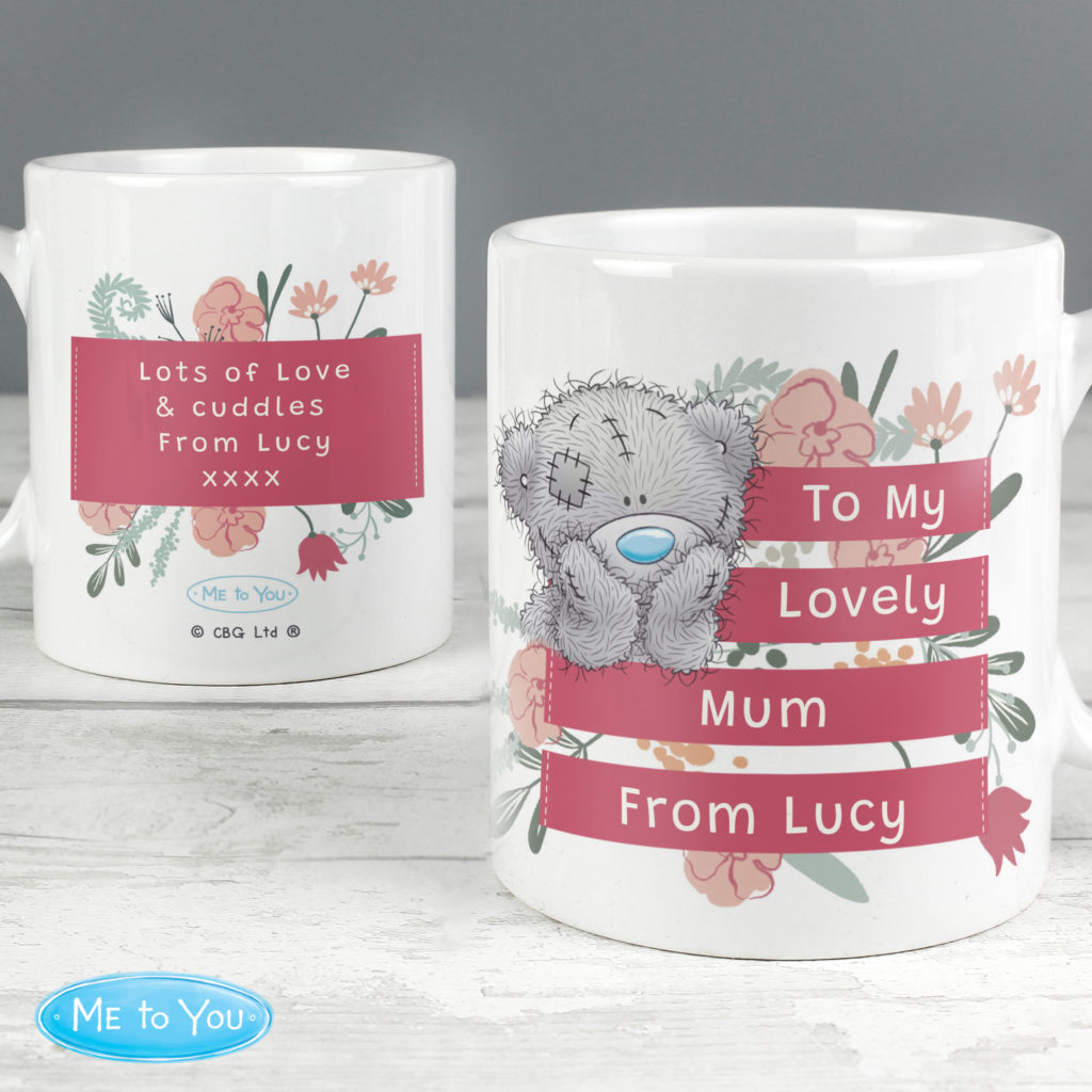 Personalised Me To You Floral Mug