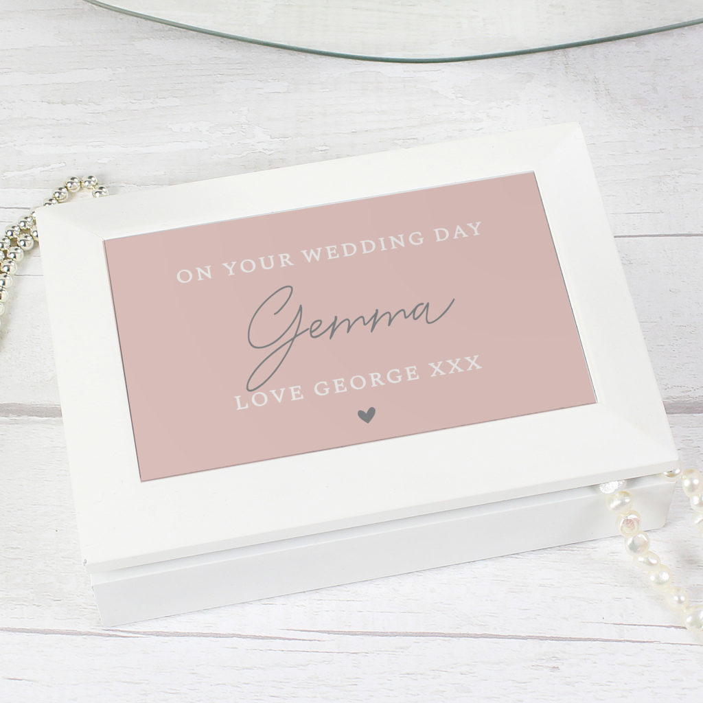 Personalised Free Text Jewellery Box