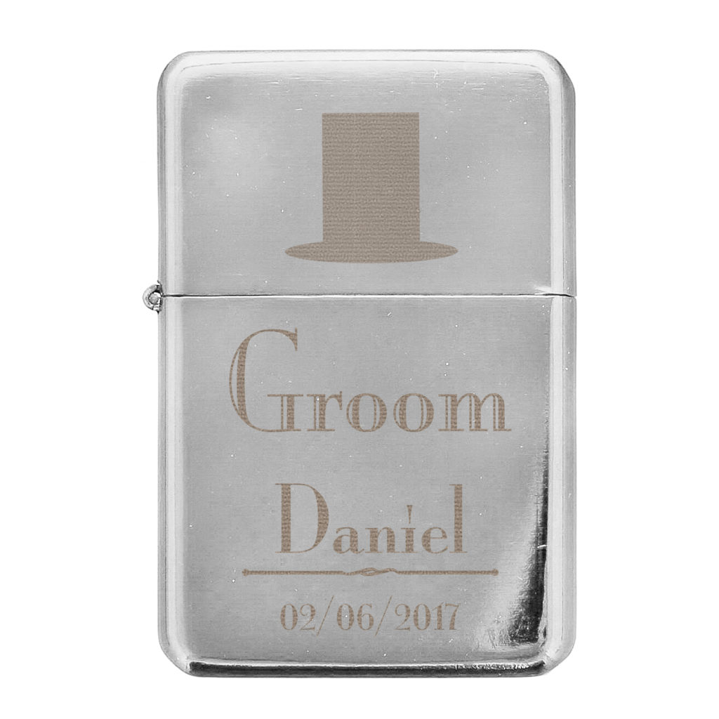 Personalised Decorative Wedding Groom Lighter