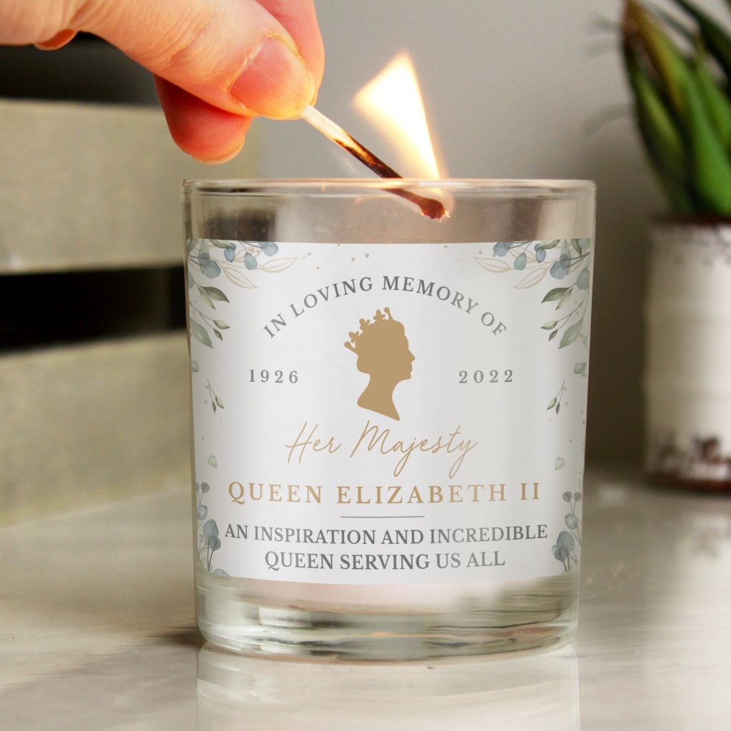 Personalised Queens Commorative Small Candle Jar